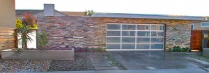 Home in Huntington Beach: Exterior View with Gates by Mike Bless and Lido Gates; Gate Hardware is the Alta Gate Latch by 360 Yardware